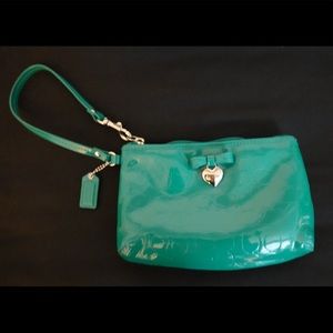 Coach Medium Embossed Liquid Gloss Wristlet
